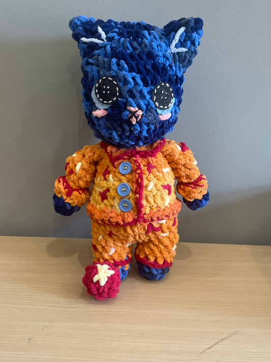 Coraline Kitty in Pajamas *MADE TO ORDER*