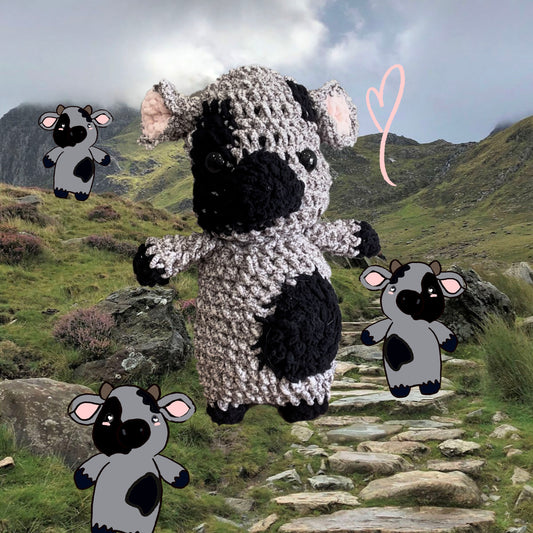 Collin the Cookies and Cream Cow *MADE TO ORDER*