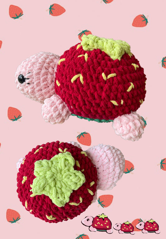 Berily the Nifty Strawberry Turtle *MADE TO ORDER*