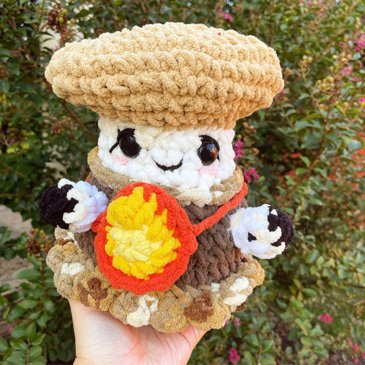 Marnie the Toasted Marshmallow Mushroom Pal *MADE TO ORDER*