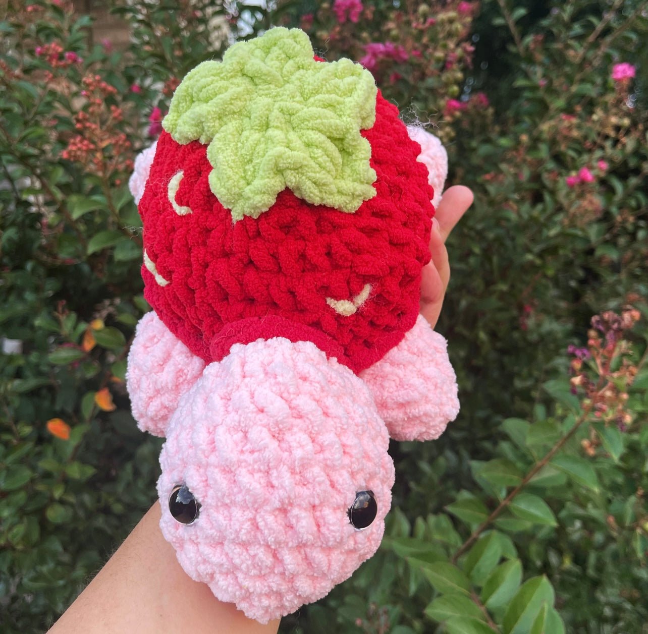 Berrila the Mini Strawberry Turtle *MADE TO ORDER*