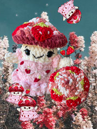 Strawbellina the Strawberry Mushroom Pal *MADE TO ORDER*